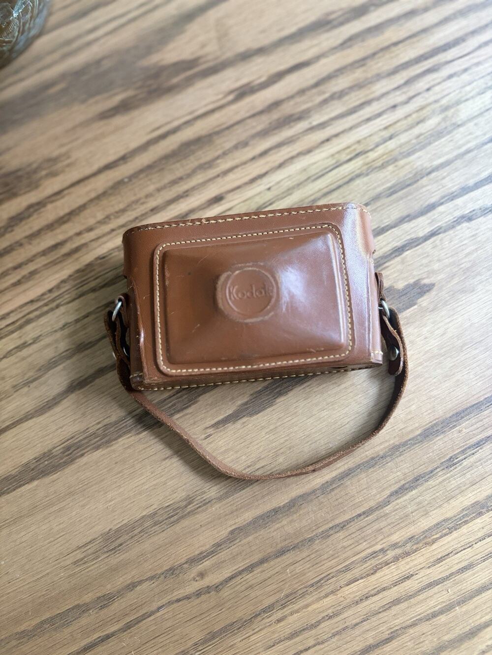 Vintage Leather Kodak Case For Flash Bantam 210313 Case Only